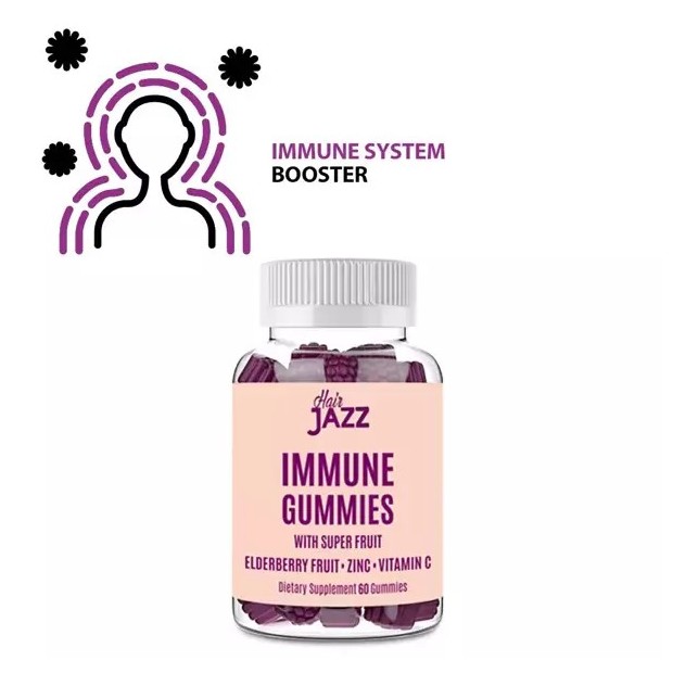 HAIR JAZZ Immune Gummies with Super Fruit – 1 month Supply